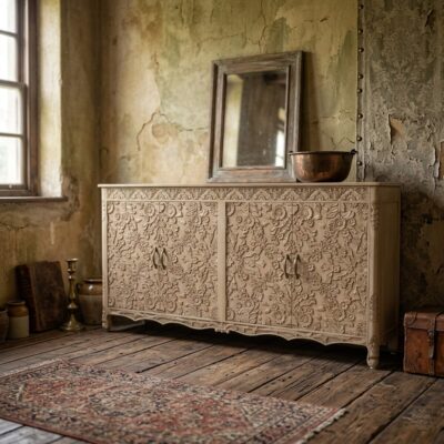 VIENNE Carved Mango Wood Sideboard
