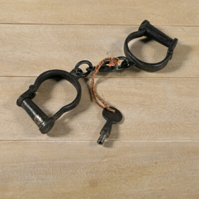 VINTAGE Indian Antique Iron Hand-Cuffs