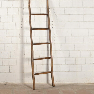 HAMESHA Rustic Indian Bamboo Wood Hand-Made Ladder