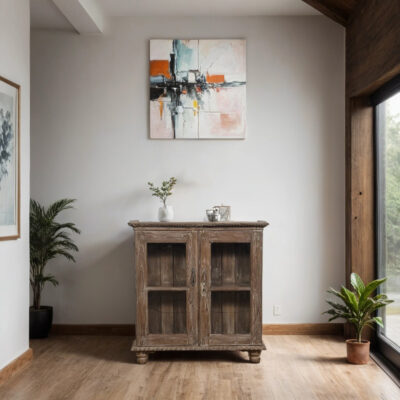 HAMESHA Vintage Teak Wood Cabinet
