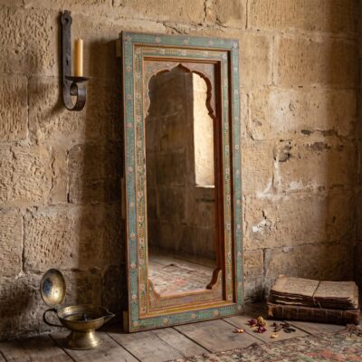 VIENNE Hand Painted Gujarat Teak Mirror