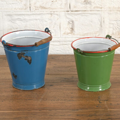 HAMESHA Vintage Enamel Medium Bucket