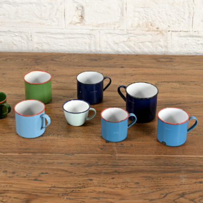 HAMESHA Vintage Enamel Cup - Large, Medium