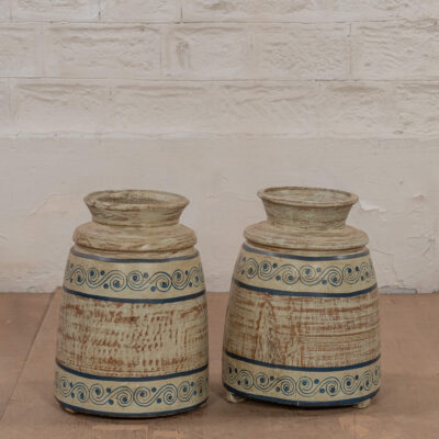VIENNE Hand Painted Indian Planter Pot - EACH