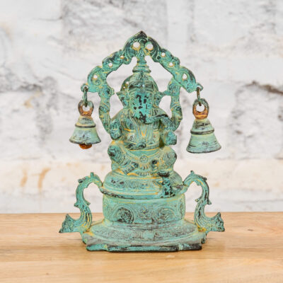 HAMESHA Grandeur Brass Ganesh Figurine