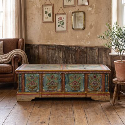 VIENNE Colourful Hand-Painted Indian Trunk