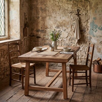 HANOI Rustic Reclaimed Wood Dining Table